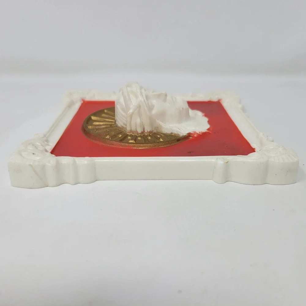 Vintage‎ 3D Celluloid MCM Jesus Christ Head Wall Plaque Religious Decor